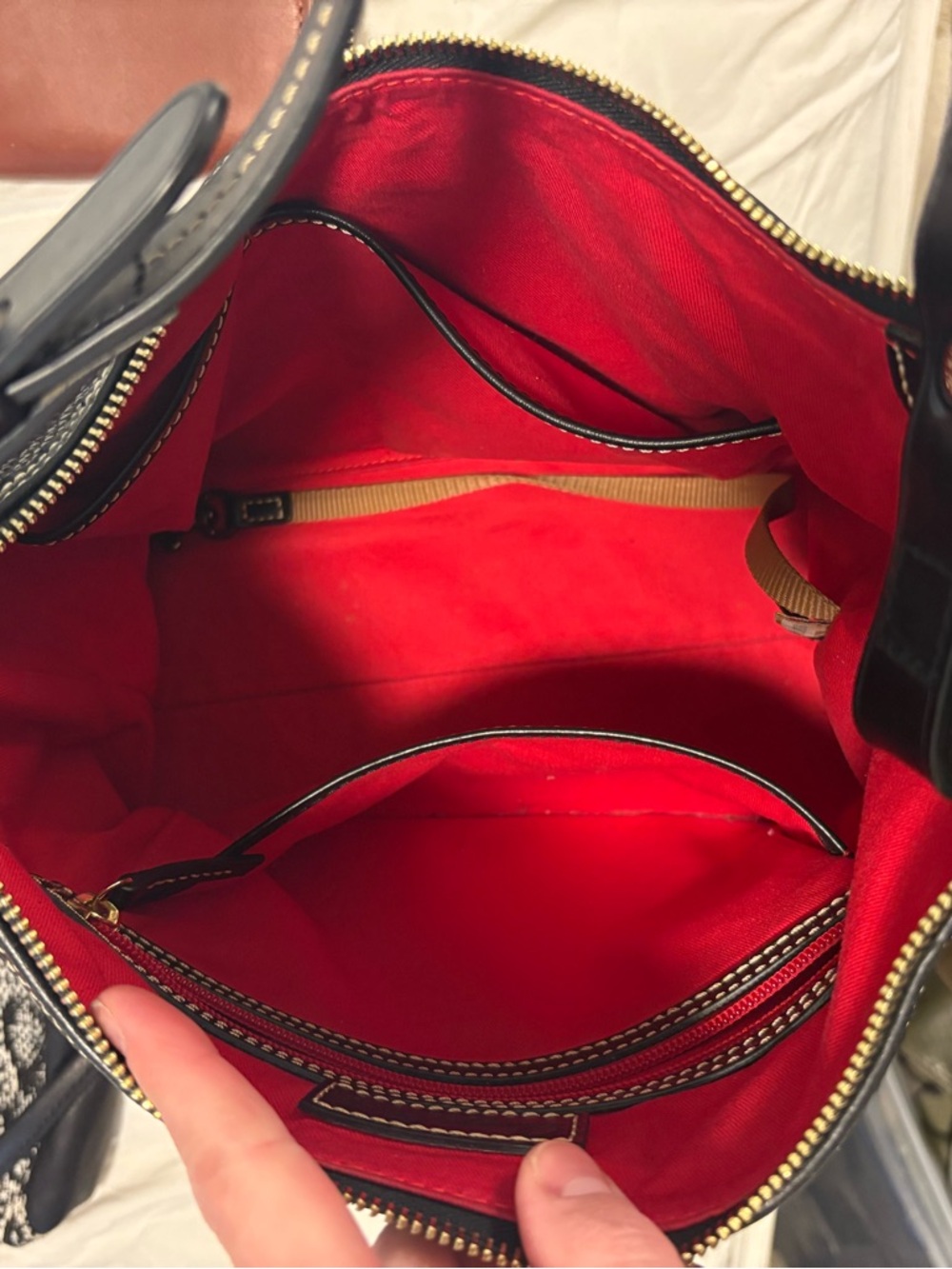 Dooney & Bourke Black Pebble Grain Hobo with Gold Hardware - Picture 5 of 6